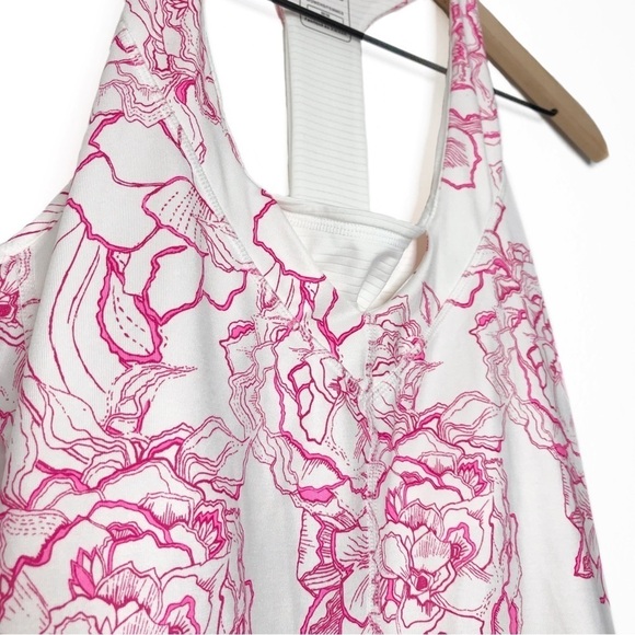 NORTH FACE Tadasana Printed Built In Bra Sport Tank Top M - Picture 4 of 9